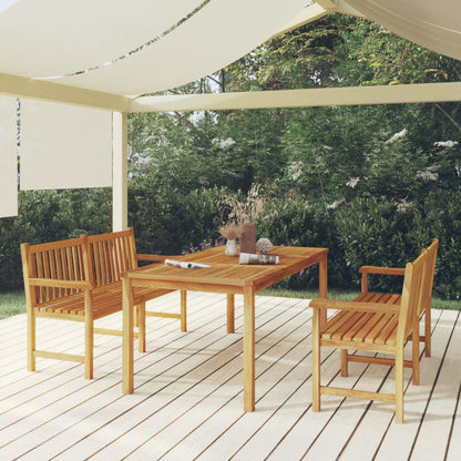 Ensemble à manger de jardin 3 pcs Bois de teck massif