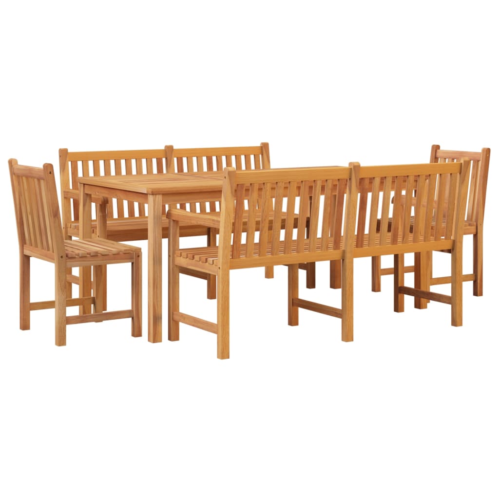 Ensemble à manger de jardin 5pcs Bois de teck massif