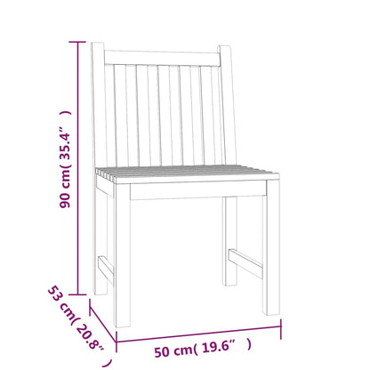 Ensemble à manger de jardin 5pcs Bois de teck massif