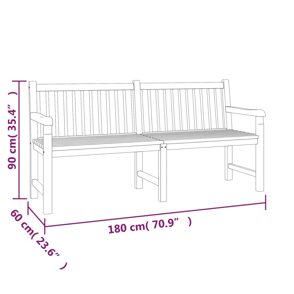 Ensemble à manger de jardin 5pcs Bois de teck massif