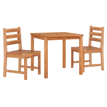 Ensemble à manger de jardin 3 pcs Bois de teck massif