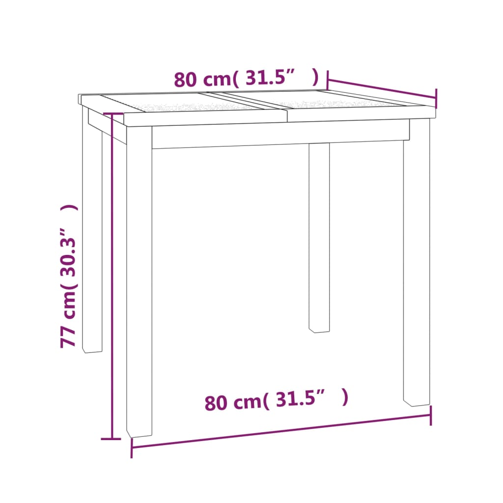 Ensemble à manger de jardin 3 pcs Bois de teck massif