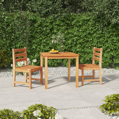 Ensemble à manger de jardin 3 pcs Bois de teck massif