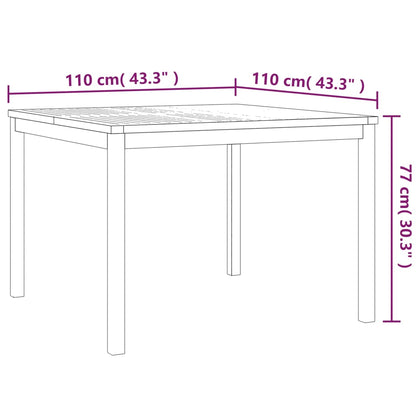 Ensemble à manger de jardin 3 pcs Bois de teck massif