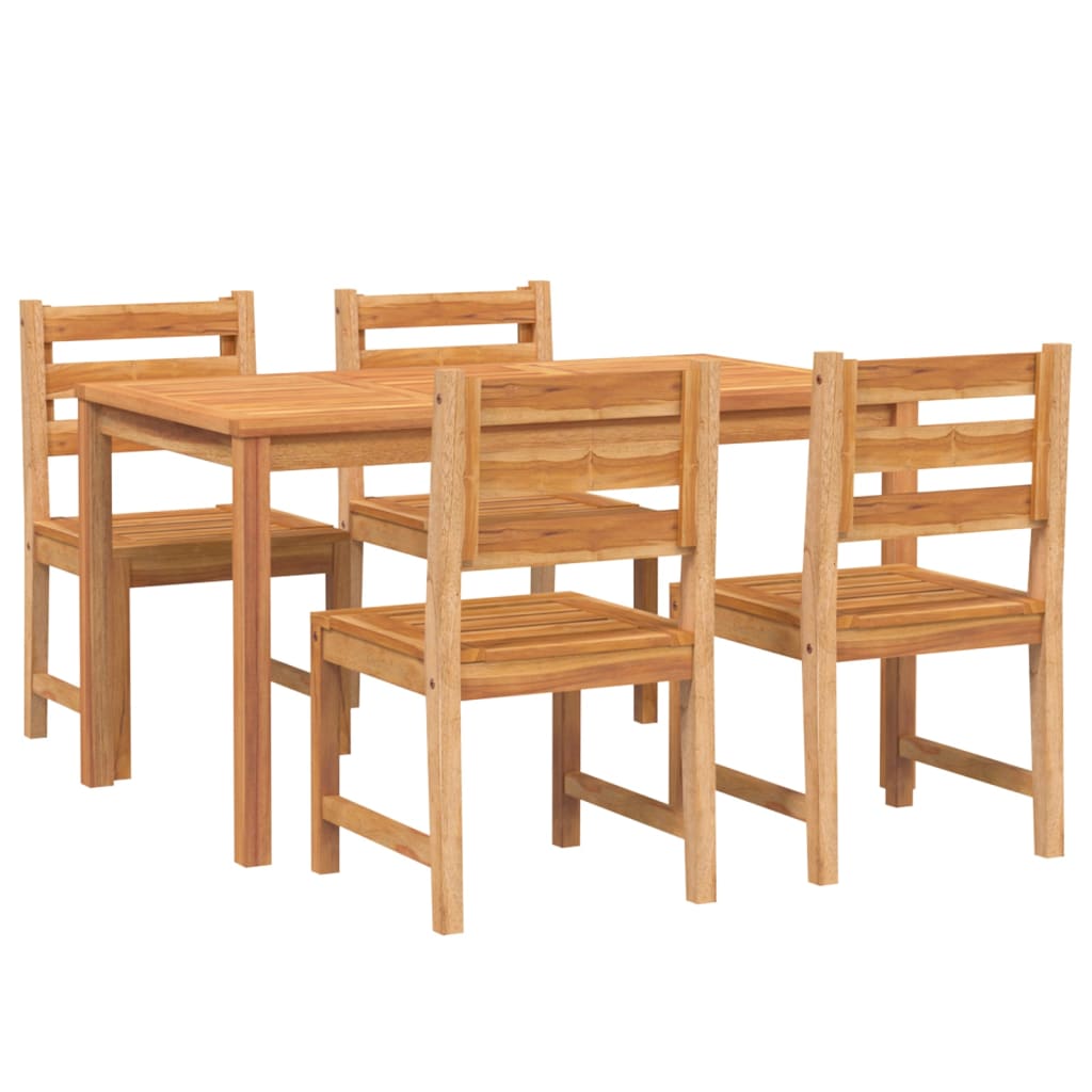 Ensemble à manger de jardin 5pcs Bois de teck massif