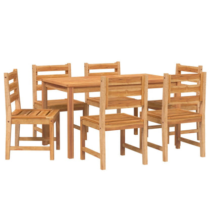 Ensemble à manger de jardin 7 pcs Bois de teck solide