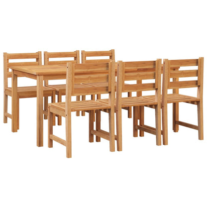 Ensemble à manger de jardin 7 pcs Bois de teck solide