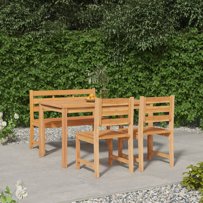 Ensemble à manger de jardin 4 pcs Bois de teck massif