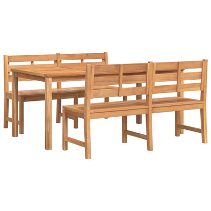 Ensemble à manger de jardin 3 pcs Bois de teck massi