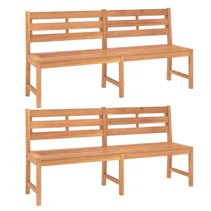 Ensemble à manger de jardin 3 pcs Bois de teck massif