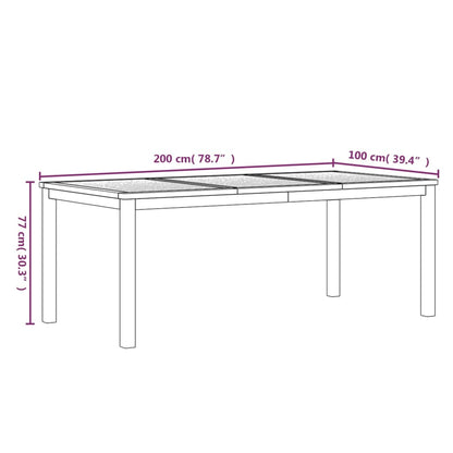 Ensemble à manger de jardin 3 pcs Bois de teck massif