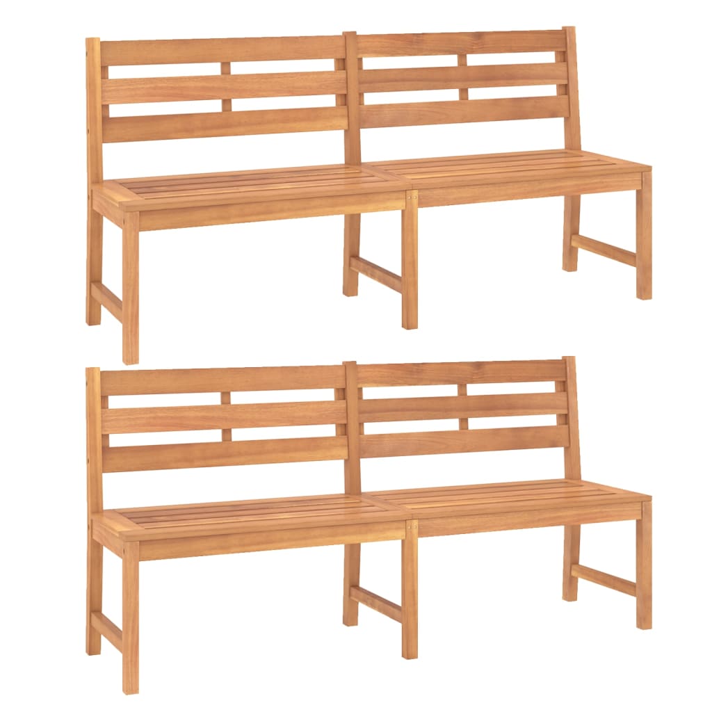 Ensemble à manger de jardin 4 pcs Bois de teck massif