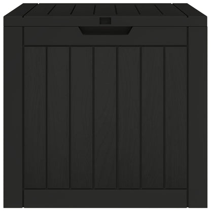 Boîte de stockage de jardin noir 55,5x43x53 cm polypropylène