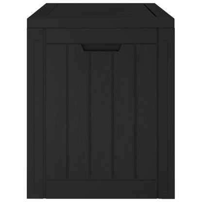 Boîte de stockage de jardin noir 55,5x43x53 cm polypropylène