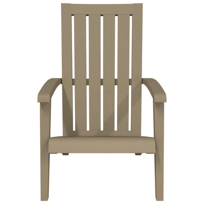 Chaises de jardin Adirondack lot de 2 marron clair PP