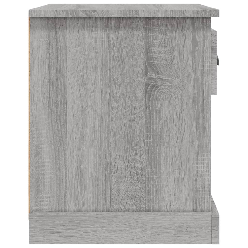 Table de chevet sonoma gris 39x39x47,5 cm bois d'ingénierie