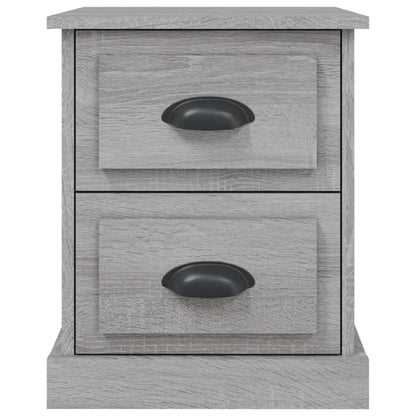 Tables de chevet 2 pcs sonoma gris 39x39x47,5cm bois ingénierie