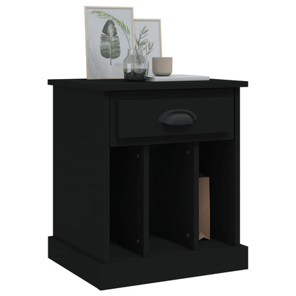 Tables de chevet 2 pcs noir 43x36x50 cm