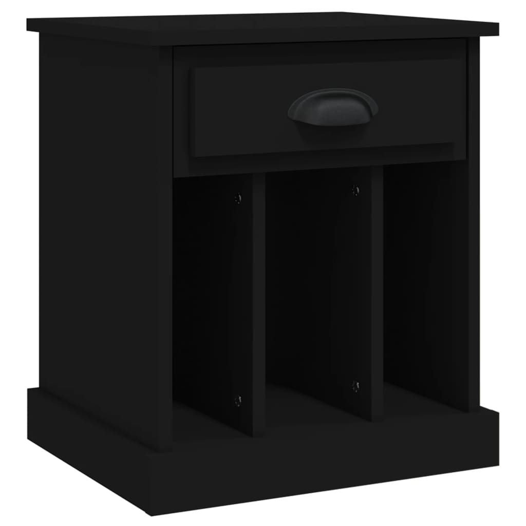 Tables de chevet 2 pcs noir 43x36x50 cm