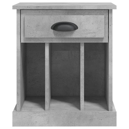 Tables de chevet 2 pcs gris béton 43x36x50 cm