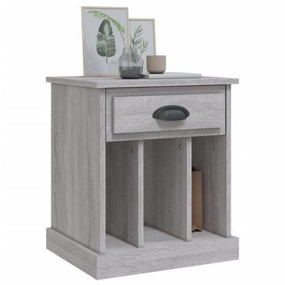 Table de chevet sonoma gris 43x36x50 cm