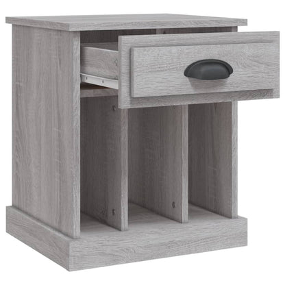 Table de chevet sonoma gris 43x36x50 cm