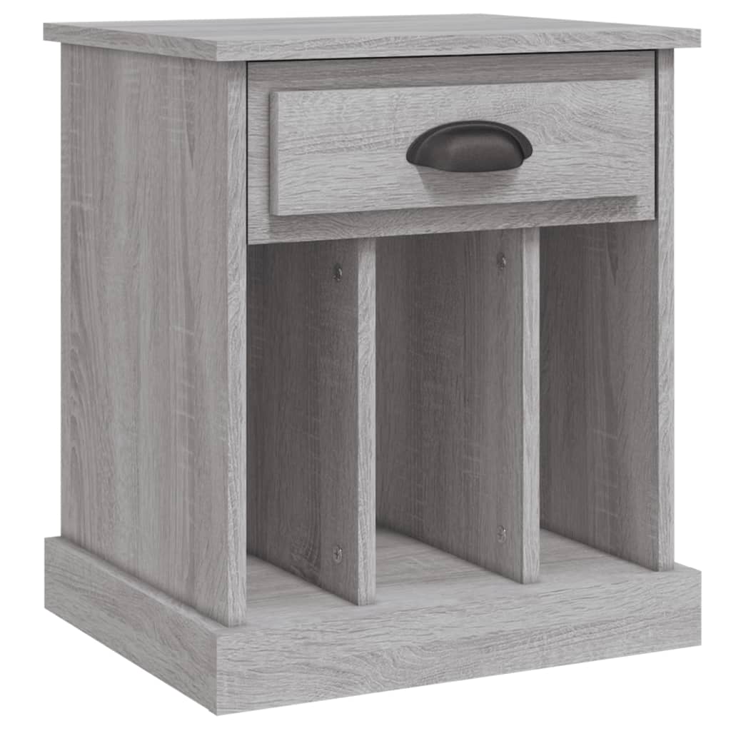 Tables de chevet 2 pcs sonoma gris 43x36x50 cm