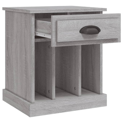 Tables de chevet 2 pcs sonoma gris 43x36x50 cm