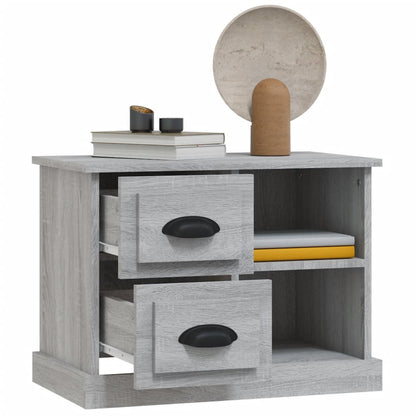 Table de chevet sonoma gris 60x35,5x45 cm