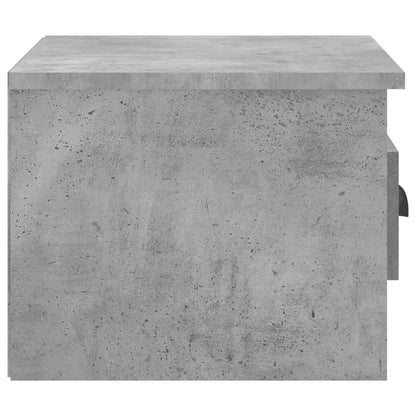 Tables de chevet murales 2 pcs gris béton 41,5x36x28 cm