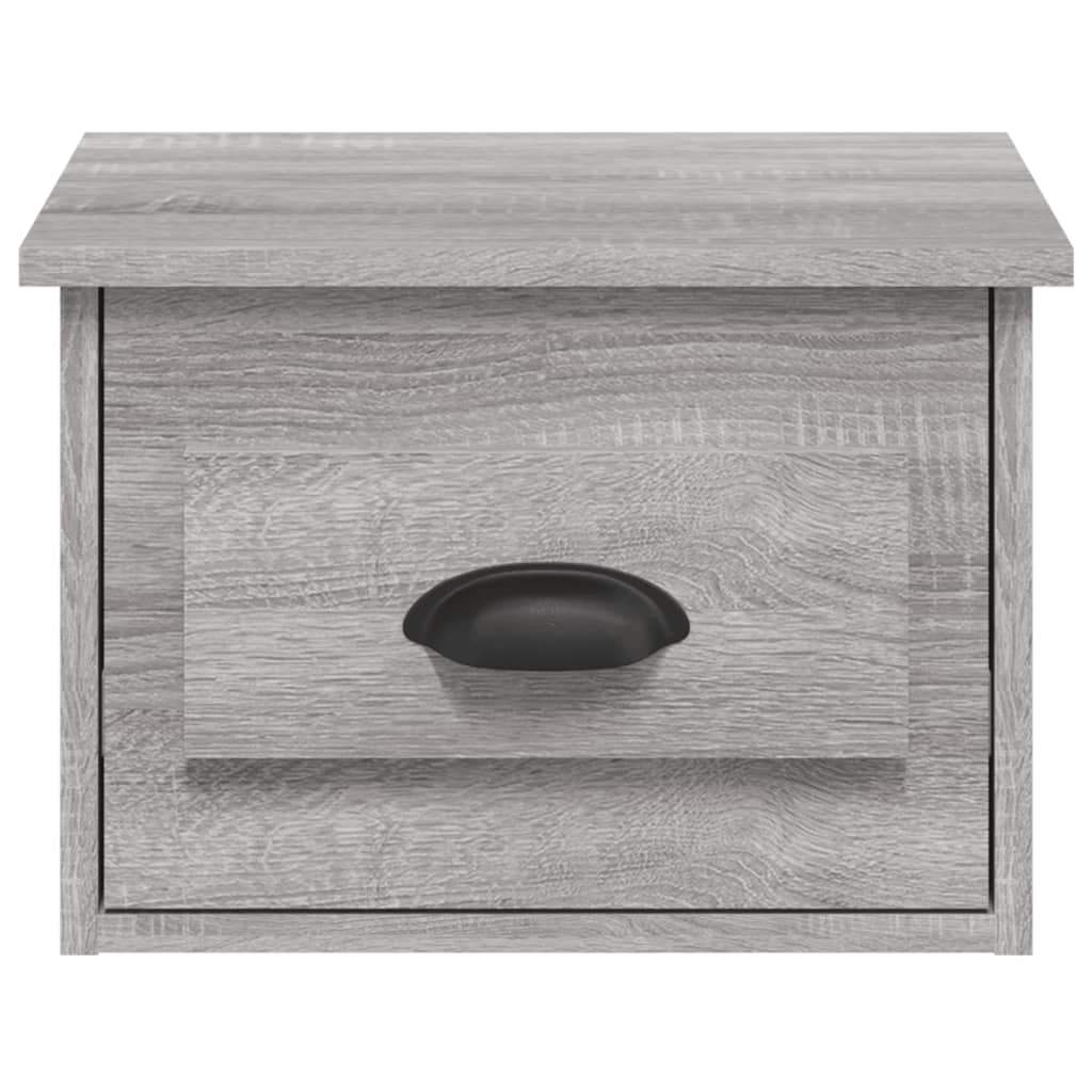 Table de chevet murale sonoma gris 41,5x36x28 cm