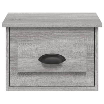 Table de chevet murale sonoma gris 41,5x36x28 cm