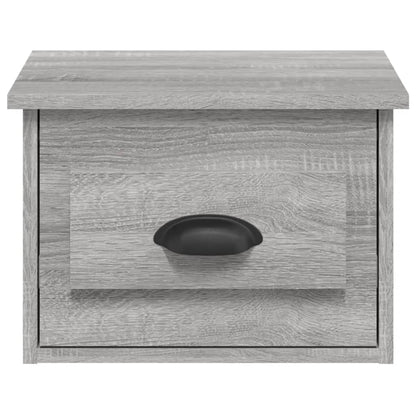 Tables de chevet murales 2 pcs sonoma gris 41,5x36x28 cm