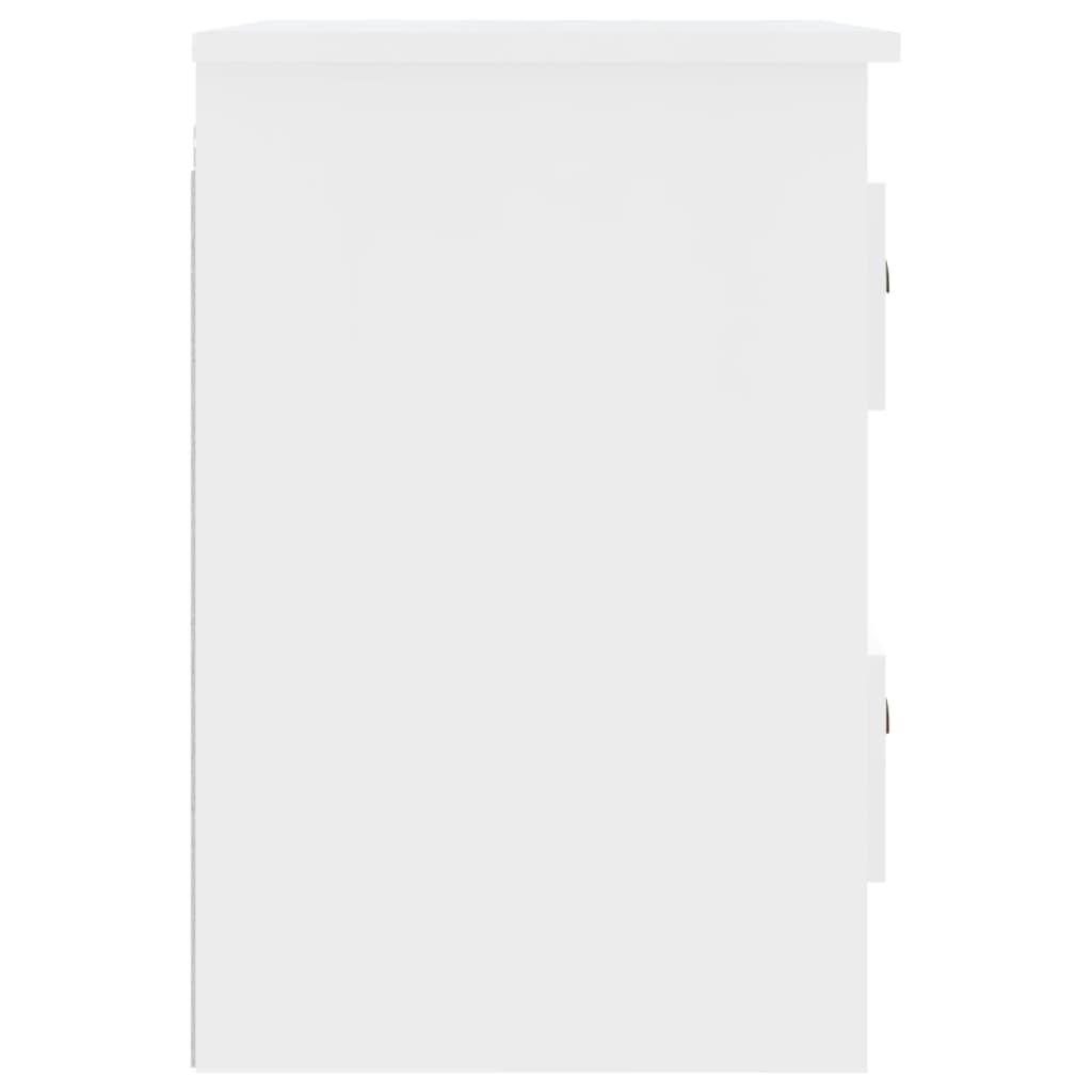 Tables de chevet murales 2 pcs blanc 41,5x36x53 cm