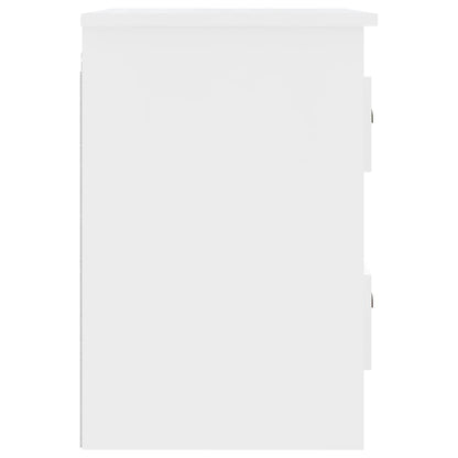 Tables de chevet murales 2 pcs blanc 41,5x36x53 cm