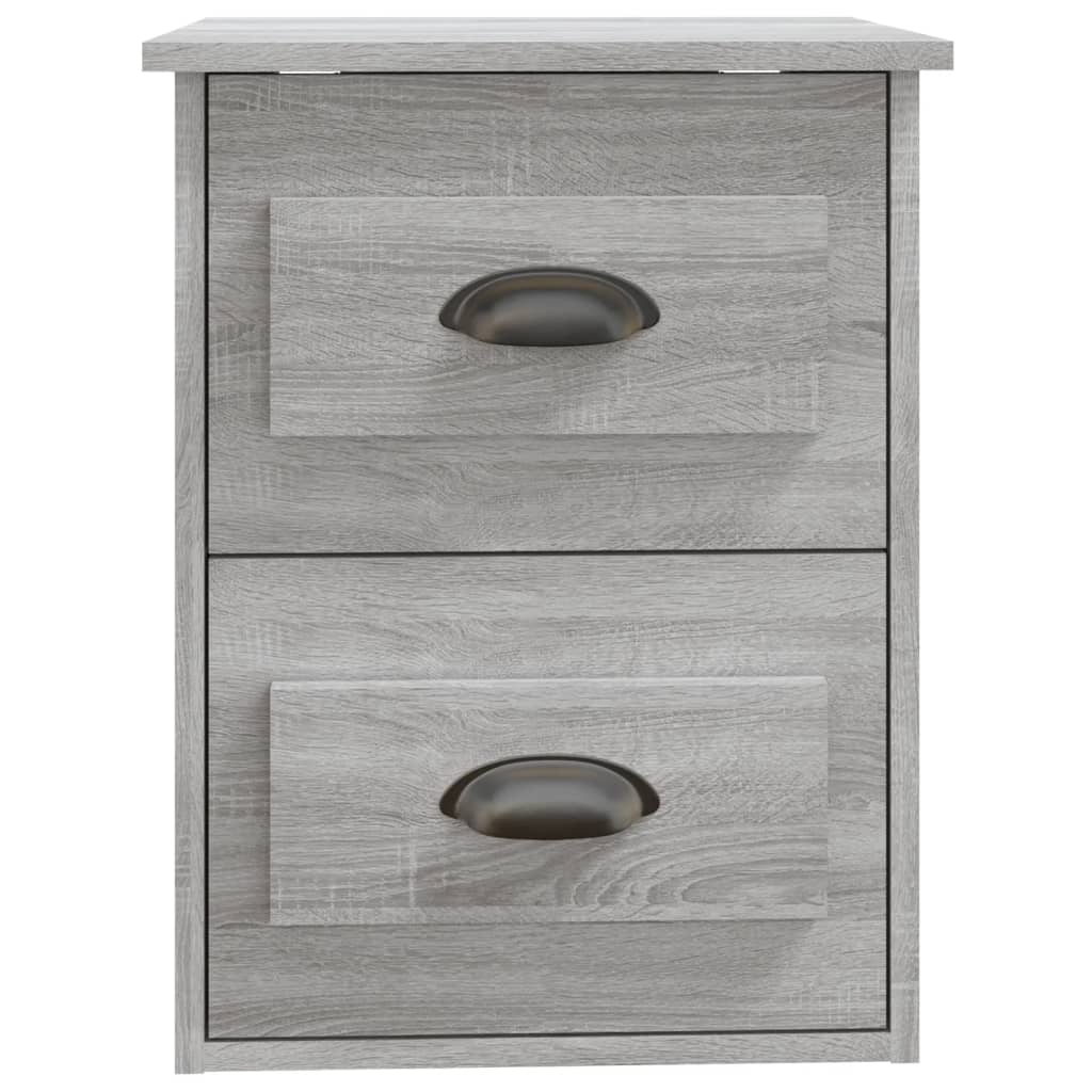 Table de chevet murale sonoma gris 41,5x36x53 cm