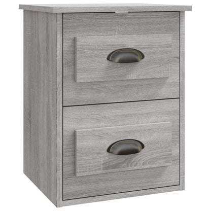 Tables de chevet murales 2 pcs sonoma gris 41,5x36x53 cm