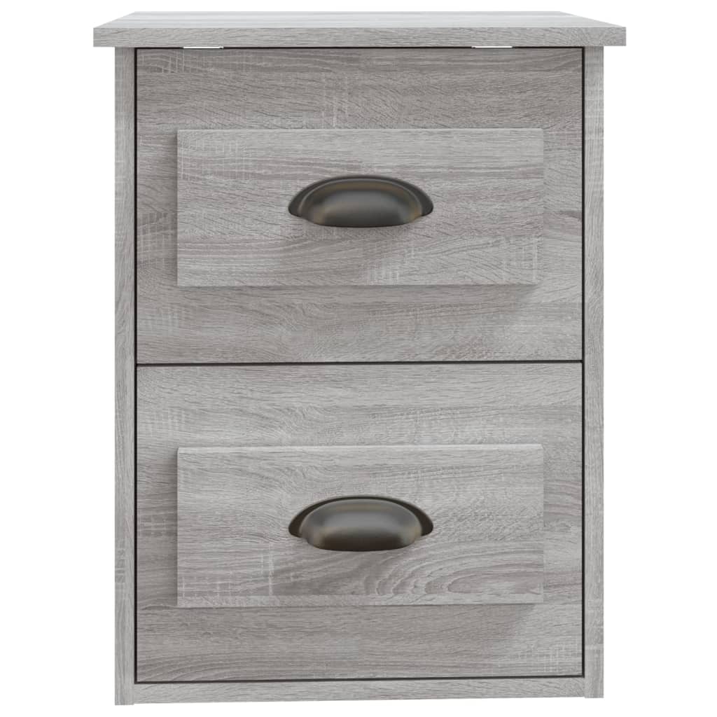 Tables de chevet murales 2 pcs sonoma gris 41,5x36x53 cm