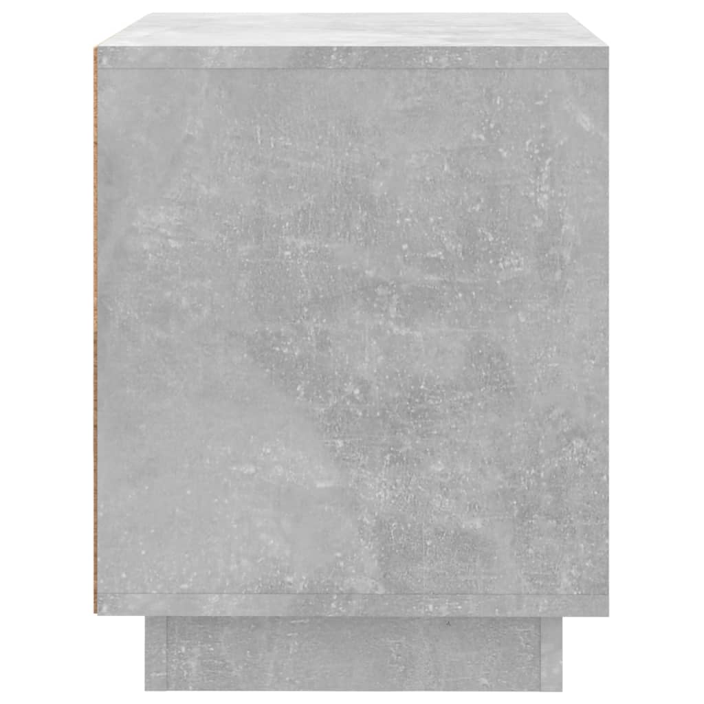 Table de chevet gris béton 44x35x45 cm bois d'ingénierie