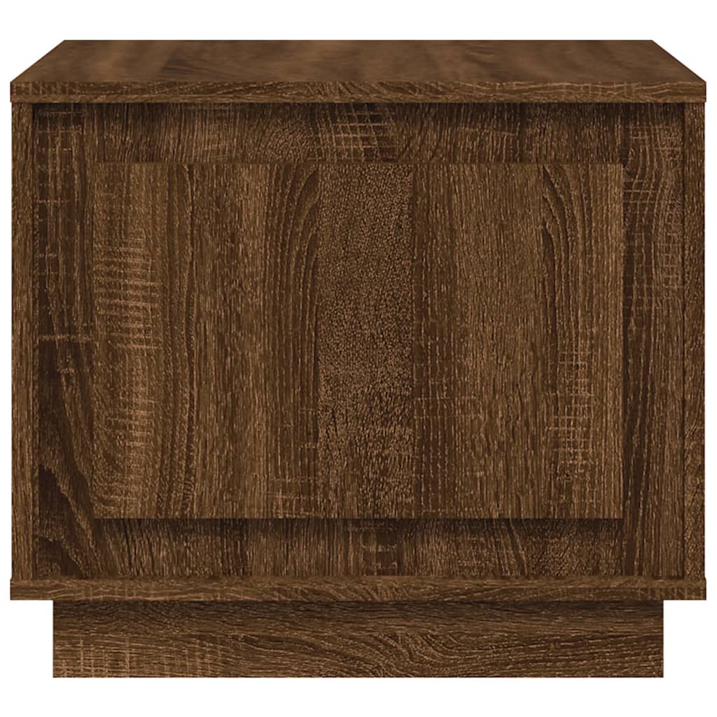 Table basse chêne marron 51x50x44 cm bois d'ingénierie