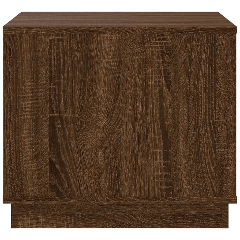 Table basse chêne marron 51x50x44 cm bois d'ingénierie