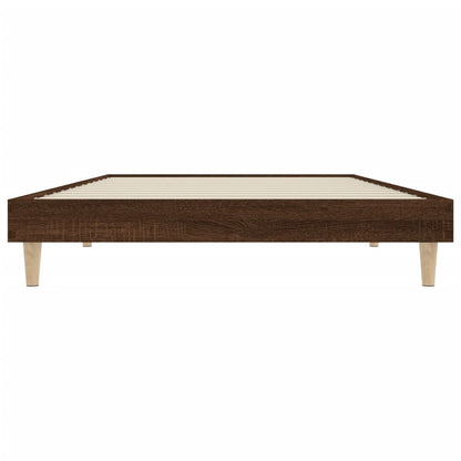 Cadre de lit sans matelas chêne marron 100x200 cm