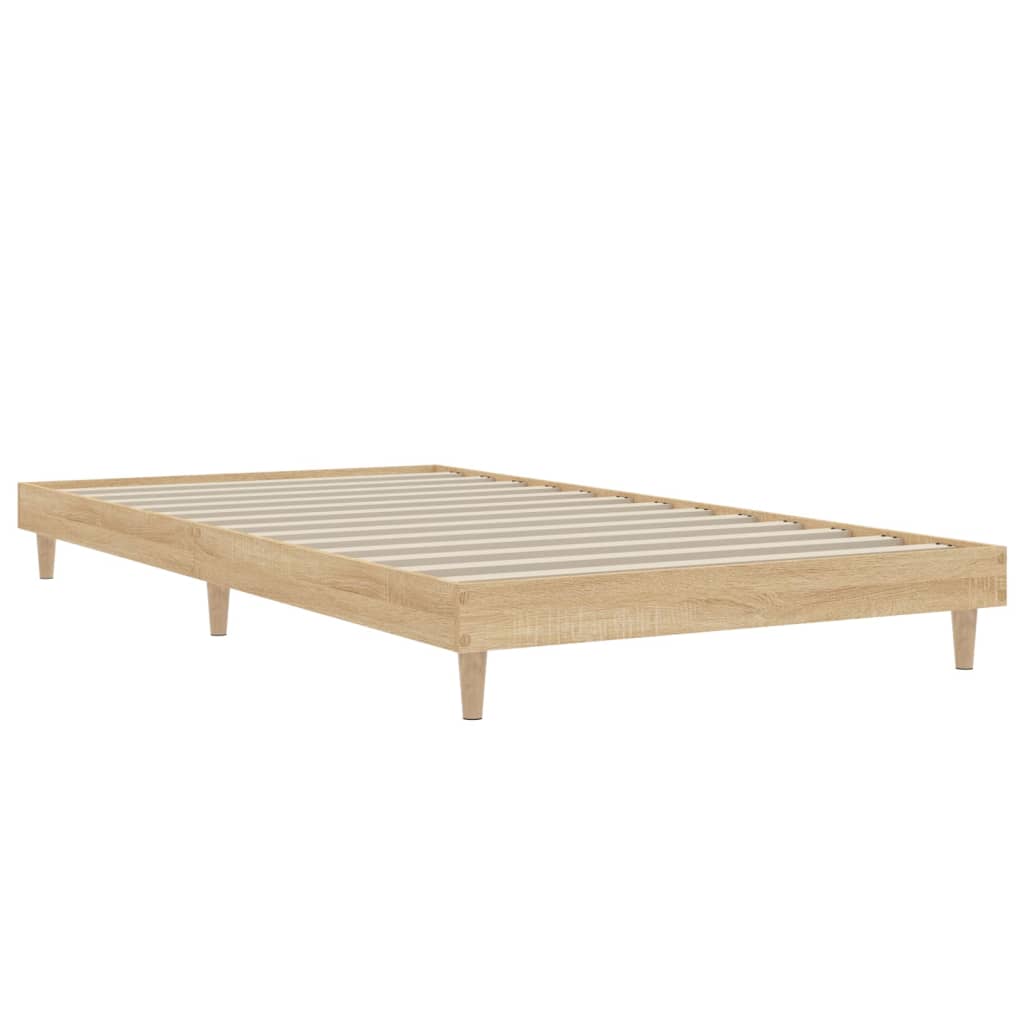 Cadre de lit sans matelas chêne sonoma 90x200 cm