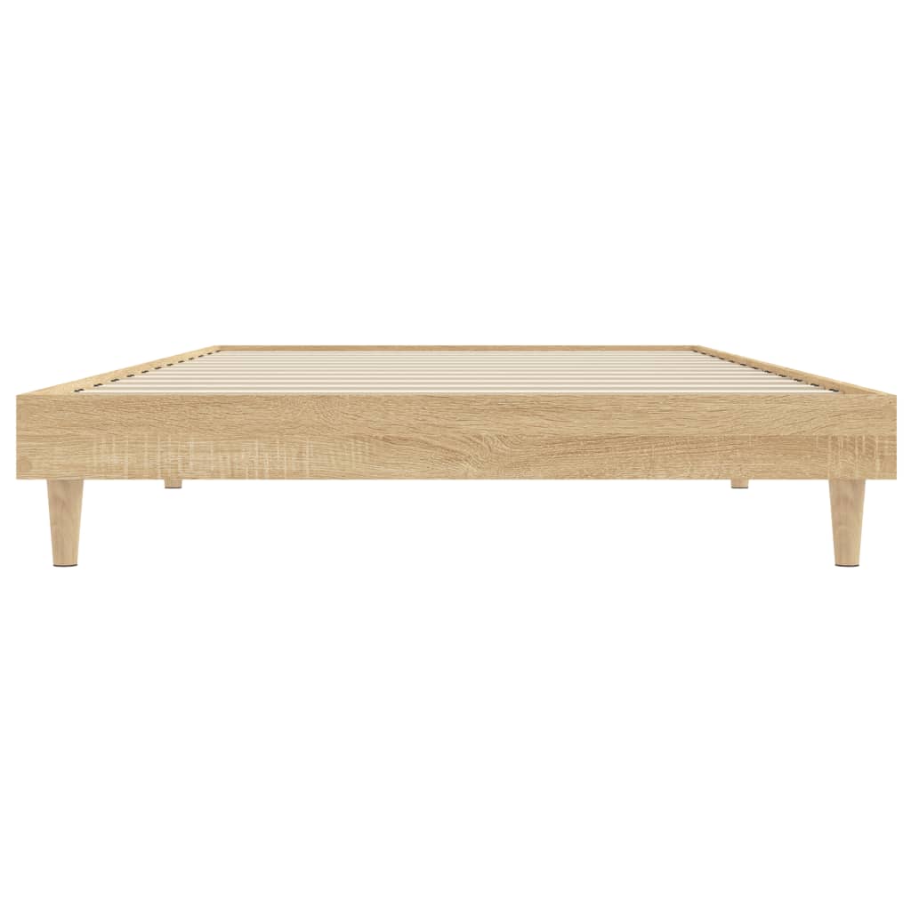 Cadre de lit sans matelas chêne sonoma 90x200 cm