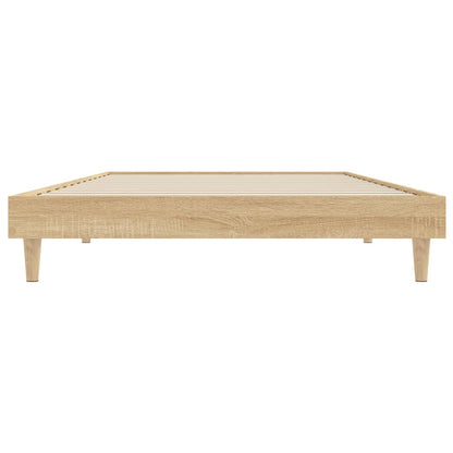 Cadre de lit sans matelas chêne sonoma 90x200 cm