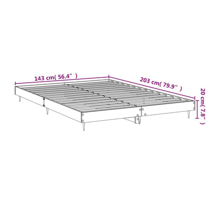 Cadre de lit sans matelas sonoma gris 140x200 cm