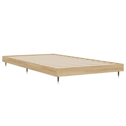 Cadre de lit sans matelas chêne sonoma 100x200 cm