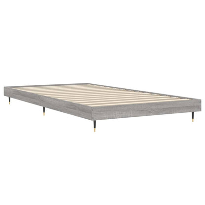 Cadre de lit sans matelas sonoma gris 100x200 cm