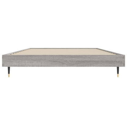 Cadre de lit sans matelas sonoma gris 100x200 cm