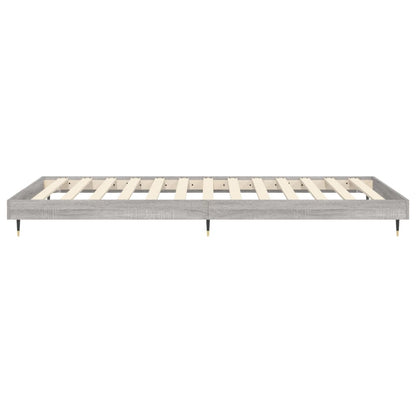 Cadre de lit sans matelas sonoma gris 100x200 cm